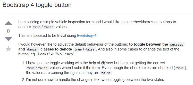 Bootstrap Toggle button