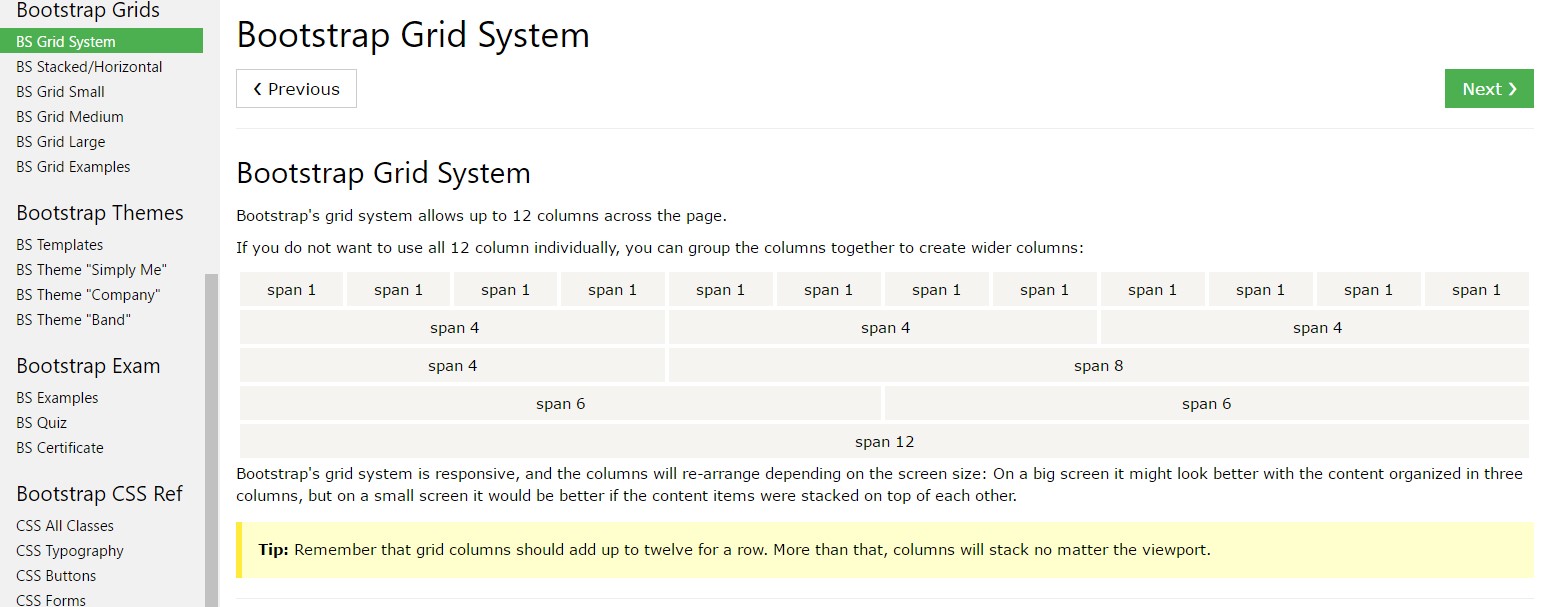 Bootstrap grid  training