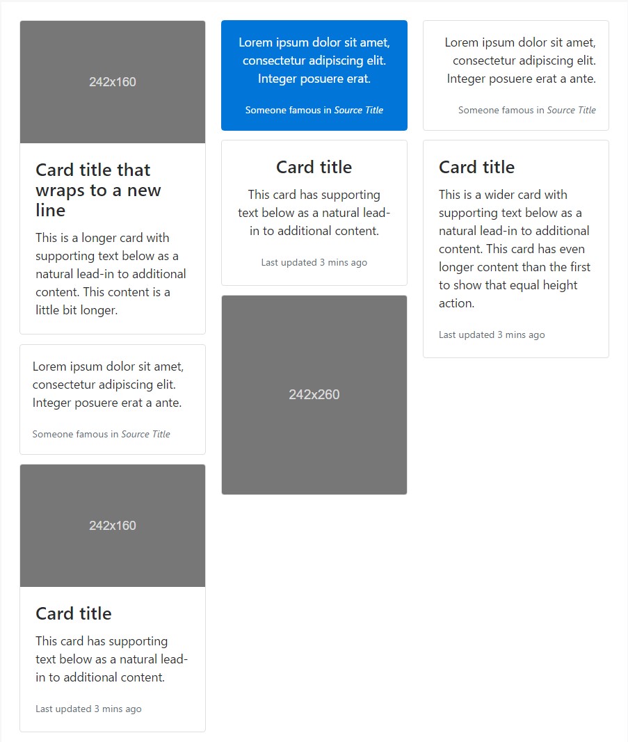 Card columns