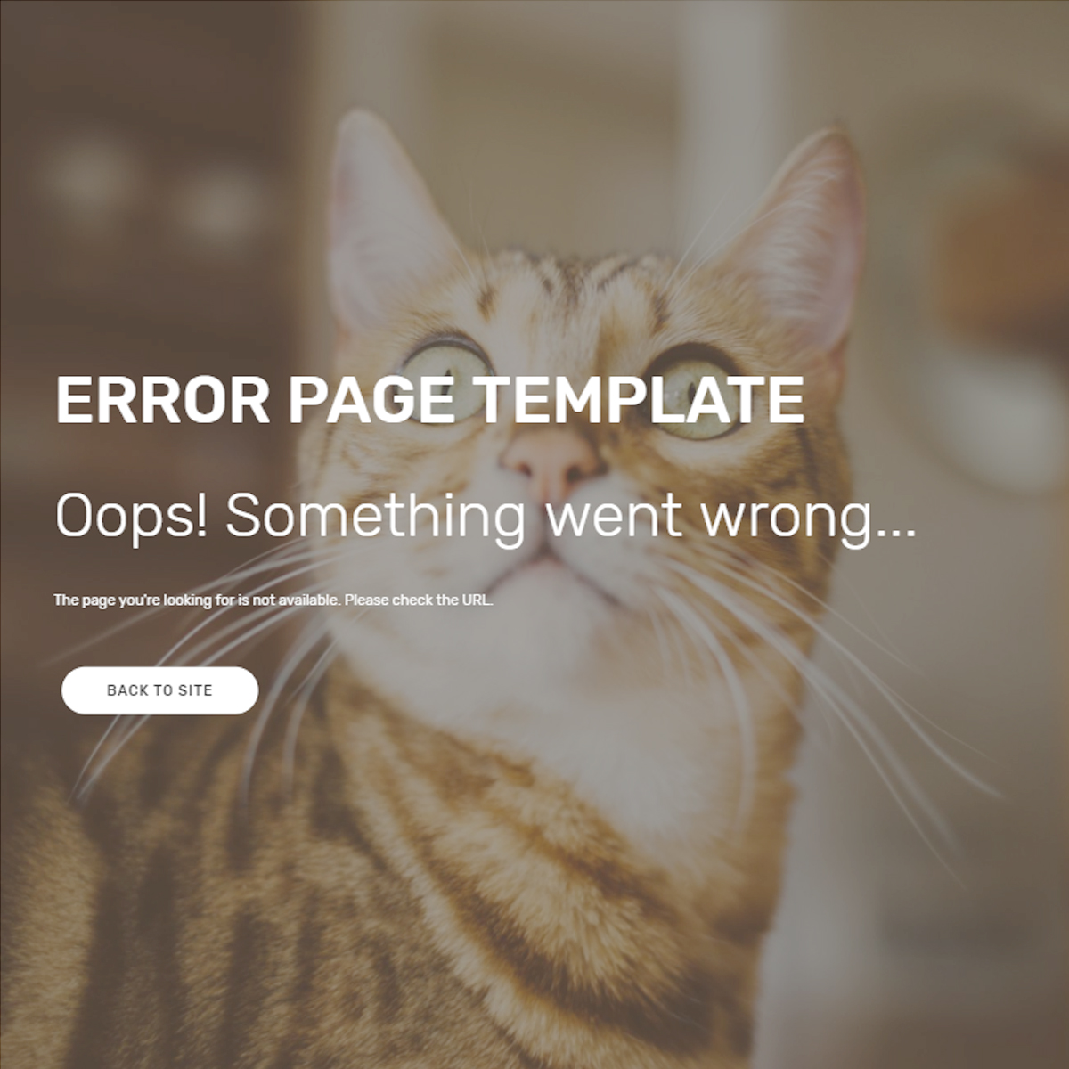 Responsive Bootstrap Error Templates