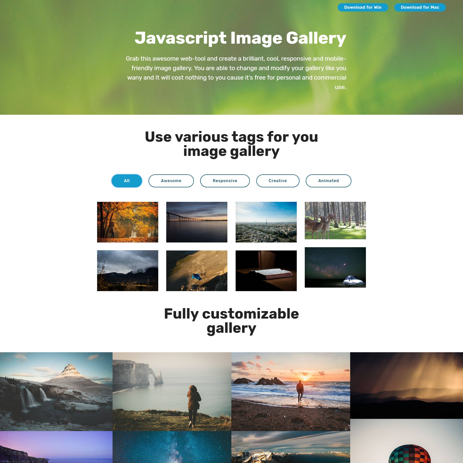 CSS3 Bootstrap Illustration Gallery