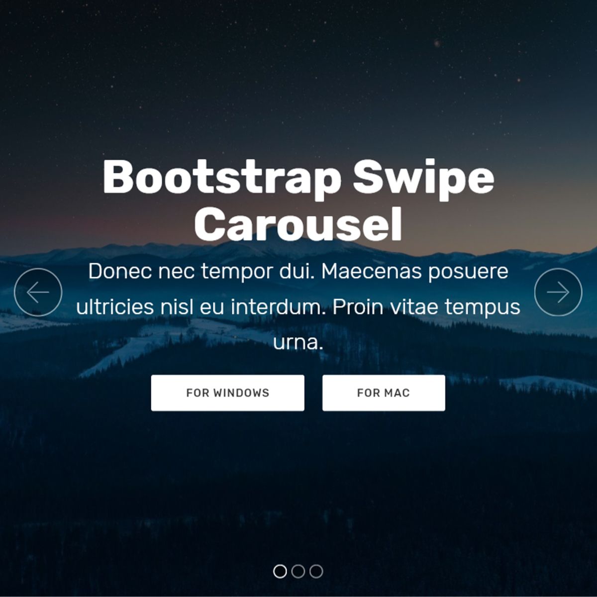 HTML5 Bootstrap Illustration Slider