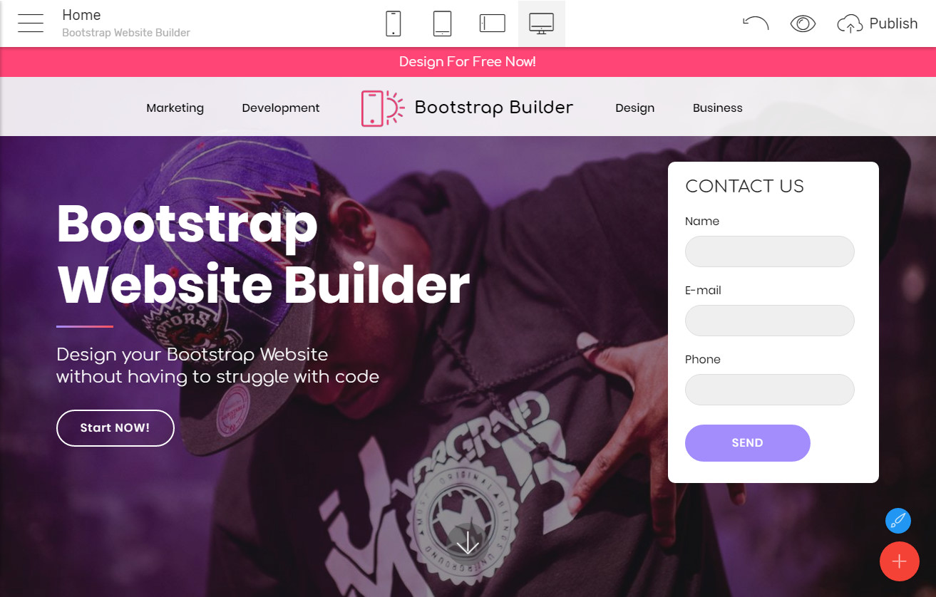 Bootstrap Template Software