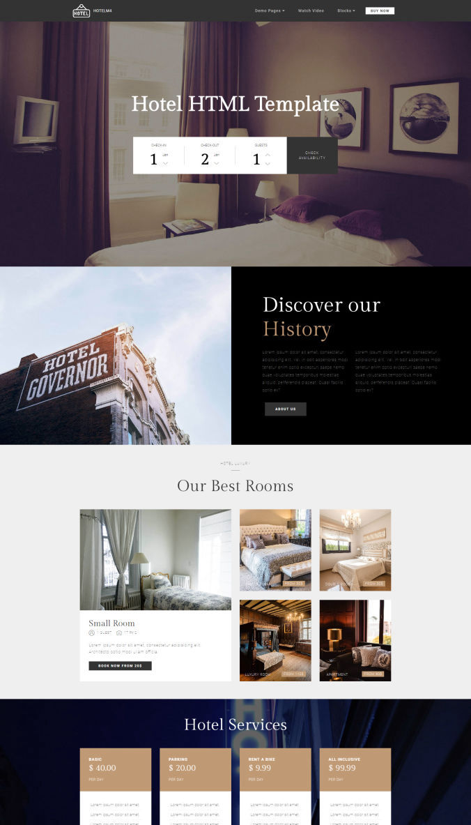 Hotel Website Templates