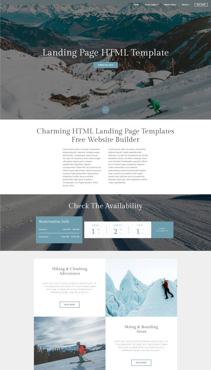 Website Landing Page Templates