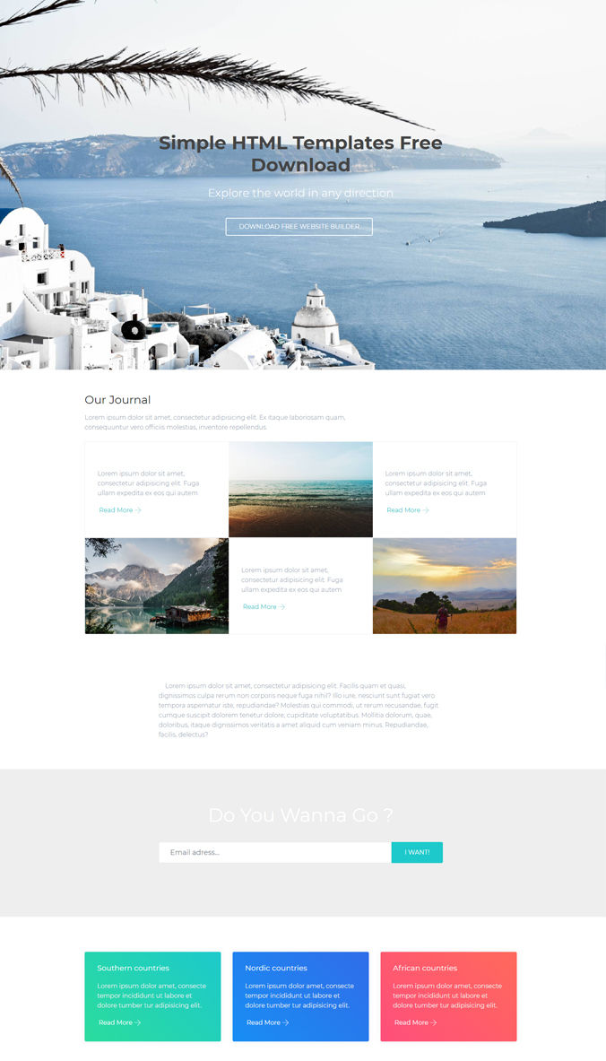 Travel Website Template